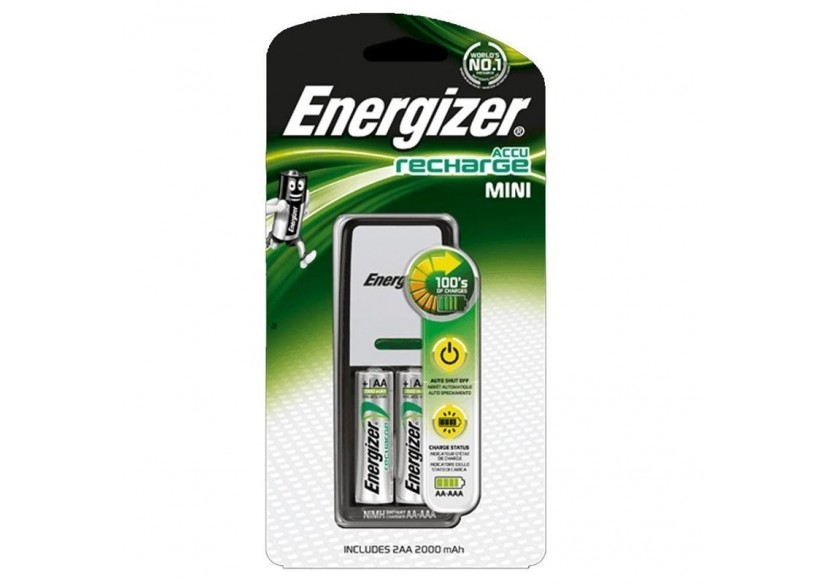 Mini chargeur de piles Energizer 2 HR03 (AAA) 700mAh avec 2 piles incluses - E300701400 - Barcelona LED Mini chargeur de piles Energizer 2 HR03 (AAA) 700mAh avec 2 piles incluses - E300701400 - Barcelona LED