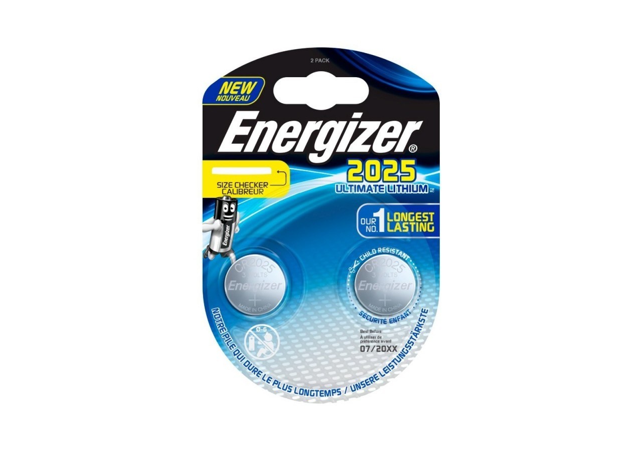 Pile Energizer CR2025 Lithium Performance 3V Blister 2 U - E301319400 - Barcelona LED