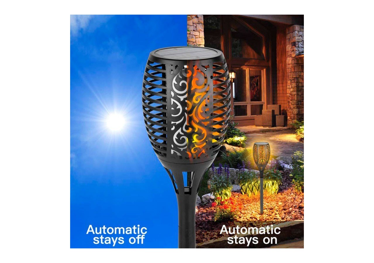 Flambeau solaire LED avec ampoule effet feu - SL10 - Barcelona LED