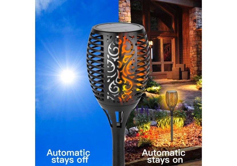 Flambeau solaire LED avec ampoule effet feu - SL10 - Barcelona LED Flambeau solaire LED avec ampoule effet feu - SL10 - Barcelona LED