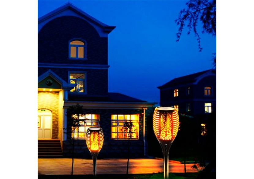 Flambeau solaire LED avec ampoule effet feu - SL10 - Barcelona LED Flambeau solaire LED avec ampoule effet feu - SL10 - Barcelona LED