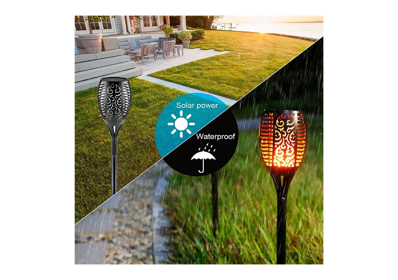 Flambeau solaire LED avec ampoule effet feu - SL10 - Barcelona LED