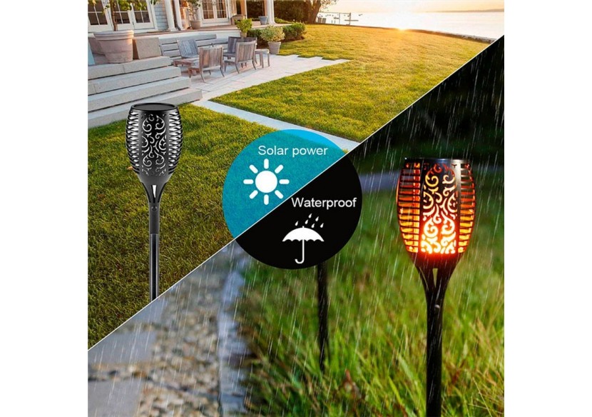 Flambeau solaire LED avec ampoule effet feu - SL10 - Barcelona LED Flambeau solaire LED avec ampoule effet feu - SL10 - Barcelona LED