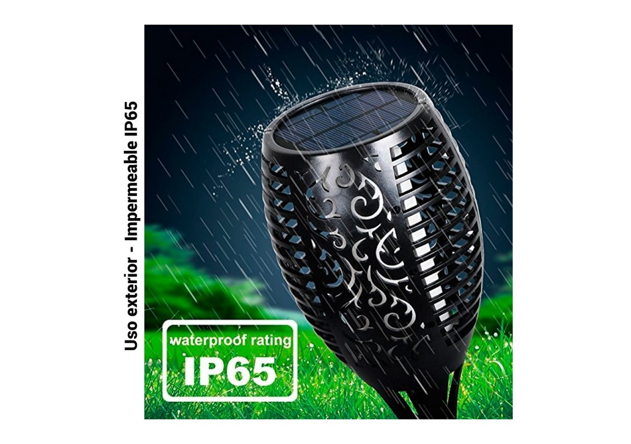 Flambeau solaire LED avec ampoule effet feu - SL10 - Barcelona LED