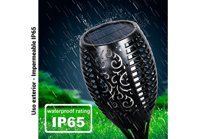 Flambeau solaire LED avec ampoule effet feu - SL10 - Barcelona LED Flambeau solaire LED avec ampoule effet feu - SL10 - Barcelona LED