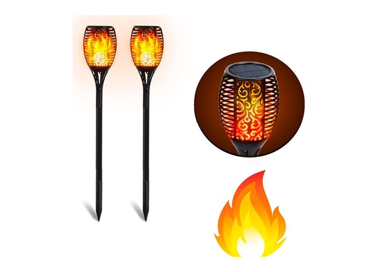 Flambeau solaire LED avec ampoule effet feu - SL10 - Barcelona LED