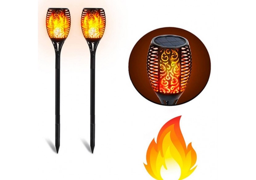 Flambeau solaire LED avec ampoule effet feu - SL10 - Barcelona LED Flambeau solaire LED avec ampoule effet feu - SL10 - Barcelona LED
