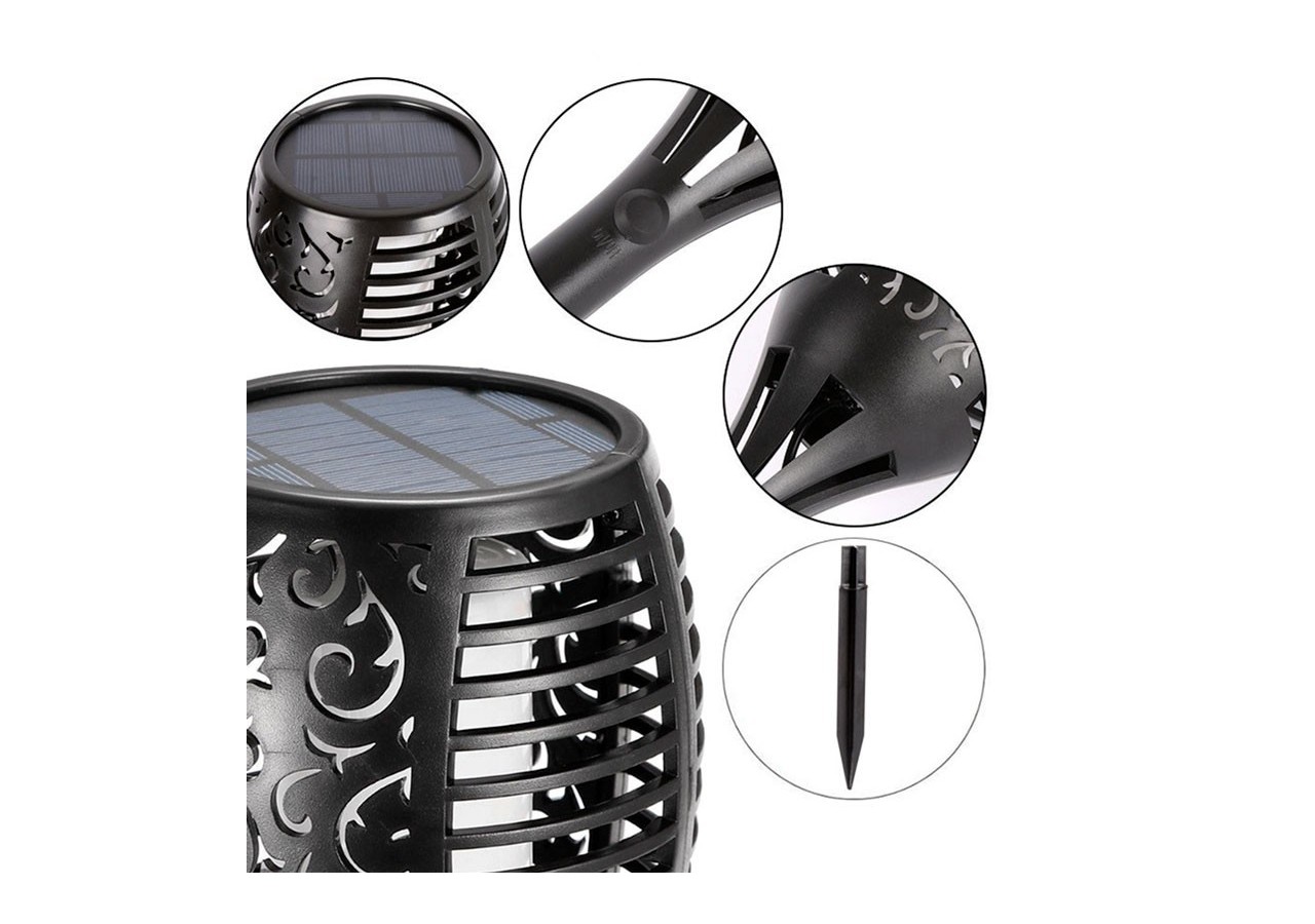 Flambeau solaire LED avec ampoule effet feu - SL10 - Barcelona LED