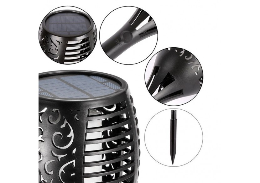 Flambeau solaire LED avec ampoule effet feu - SL10 - Barcelona LED Flambeau solaire LED avec ampoule effet feu - SL10 - Barcelona LED