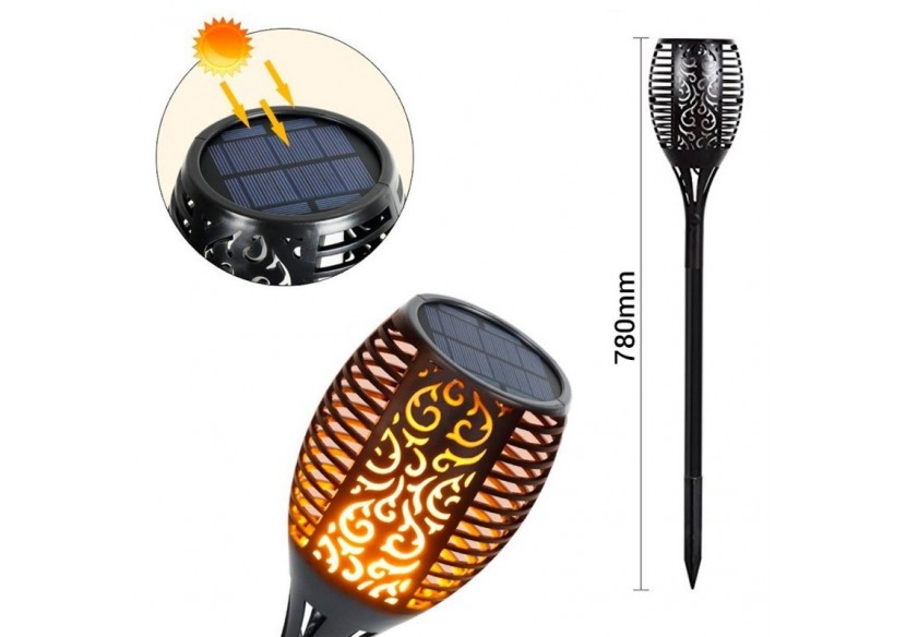 Flambeau solaire LED avec ampoule effet feu - SL10 - Barcelona LED Flambeau solaire LED avec ampoule effet feu - SL10 - Barcelona LED