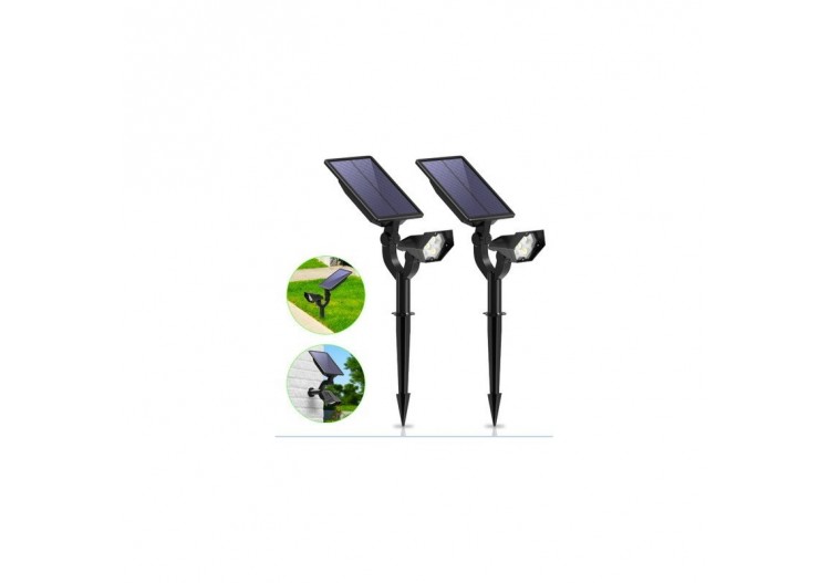 Spots LED solaires 2W avec capteur - SL05-BF - Barcelona LED