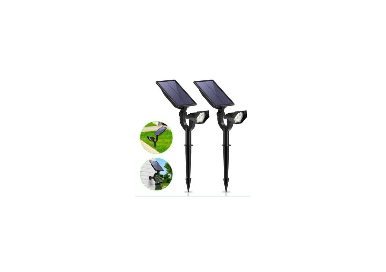 Spots LED solaires 2W avec capteur - SL05-BF - Barcelona LED