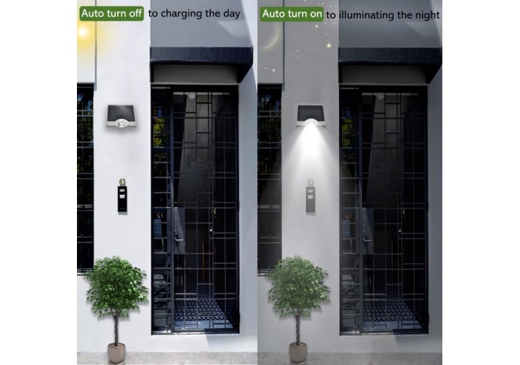 Applique murale solaire avec capteur 3,6 W IP44 - SL19-W - Barcelona LED 2