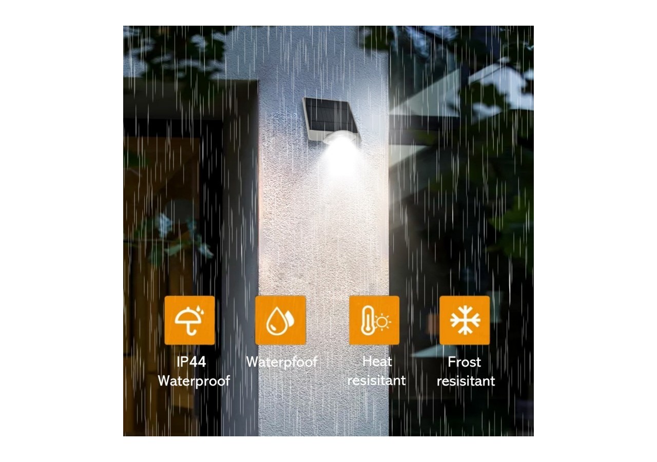 Applique murale solaire avec capteur 3,6 W IP44 - SL19-W - Barcelona LED