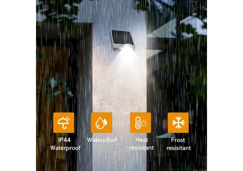 Applique murale solaire avec capteur 3,6 W IP44 - SL19-W - Barcelona LED