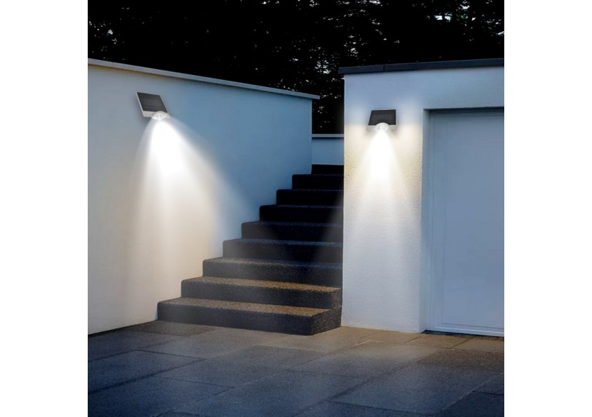 Applique murale solaire avec capteur 3,6 W IP44 - SL19-W - Barcelona LED