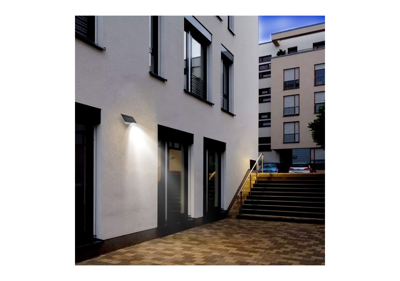 Applique murale solaire avec capteur 3,6 W IP44 - SL19-W - Barcelona LED