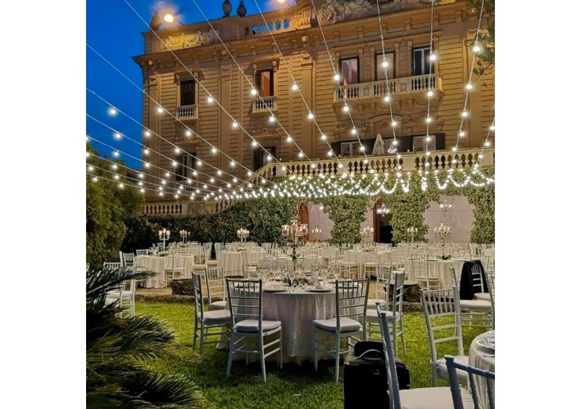 Guirlande LED câble blanc 10 ampoules LED 3000 degrés K-8m - L2000-B-BC - Barcelona LED Guirlande LED câble blanc 10 ampoules LED 3000 degrés K-8m - L2000-B-BC - Barcelona LED