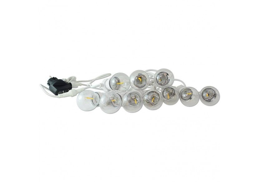 Guirlande LED câble blanc 10 ampoules LED 3000 degrés K-8m - L2000-B-BC - Barcelona LED Guirlande LED câble blanc 10 ampoules LED 3000 degrés K-8m - L2000-B-BC - Barcelona LED