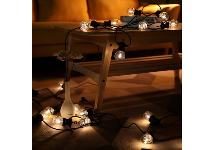 Guirlande lumineuse LED 10 ampoules intégrées-8m - L2000-N-BC - Barcelona LED 2