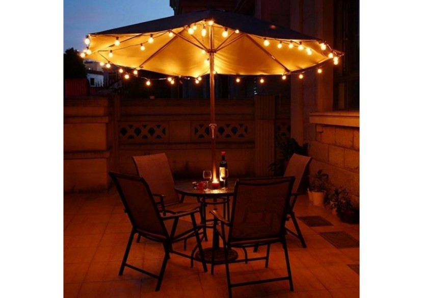 Guirlande lumineuse LED 10 ampoules intégrées-8m - L2000-N-BC - Barcelona LED