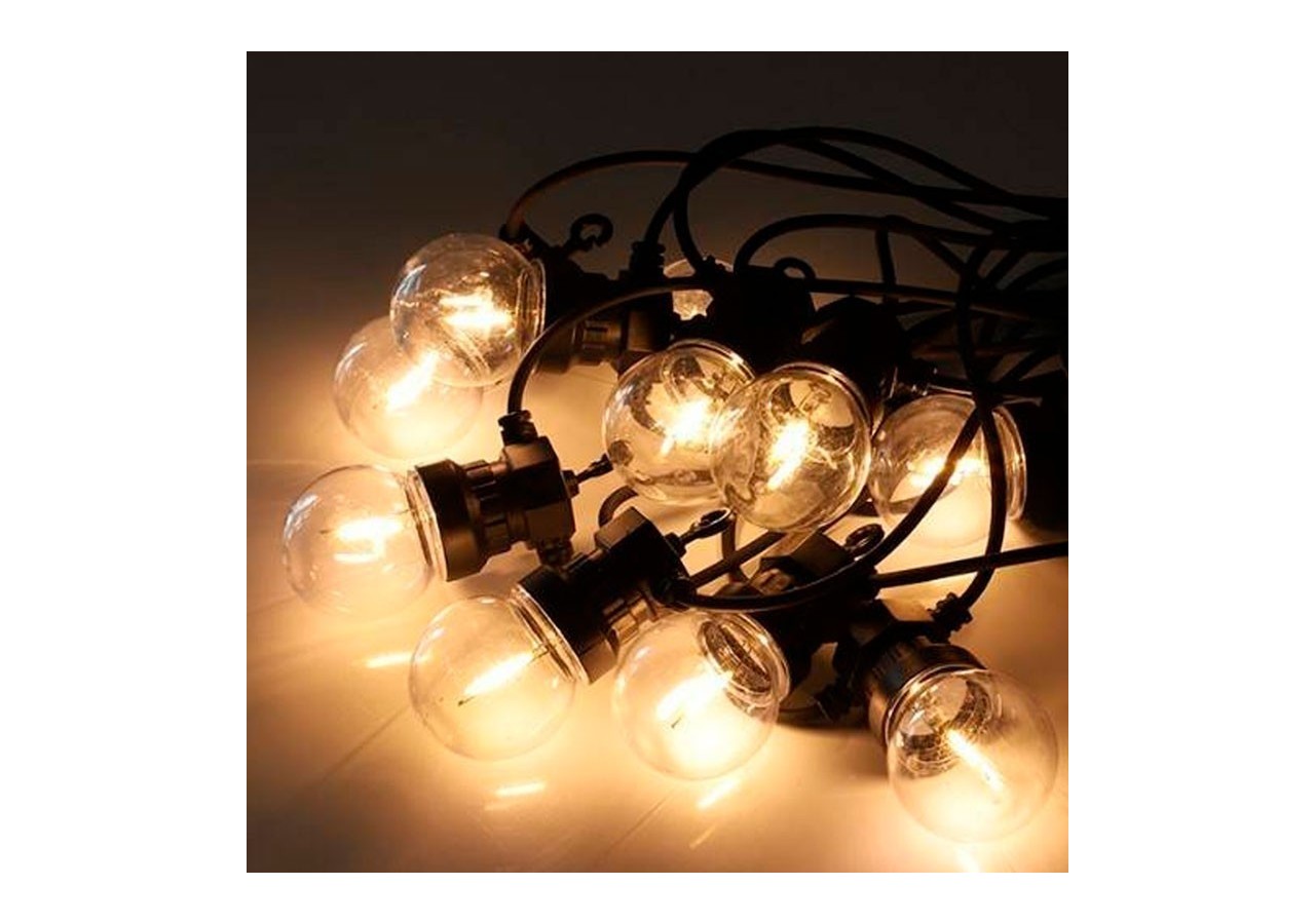 Guirlande lumineuse LED 10 ampoules intégrées-8m - L2000-N-BC - Barcelona LED