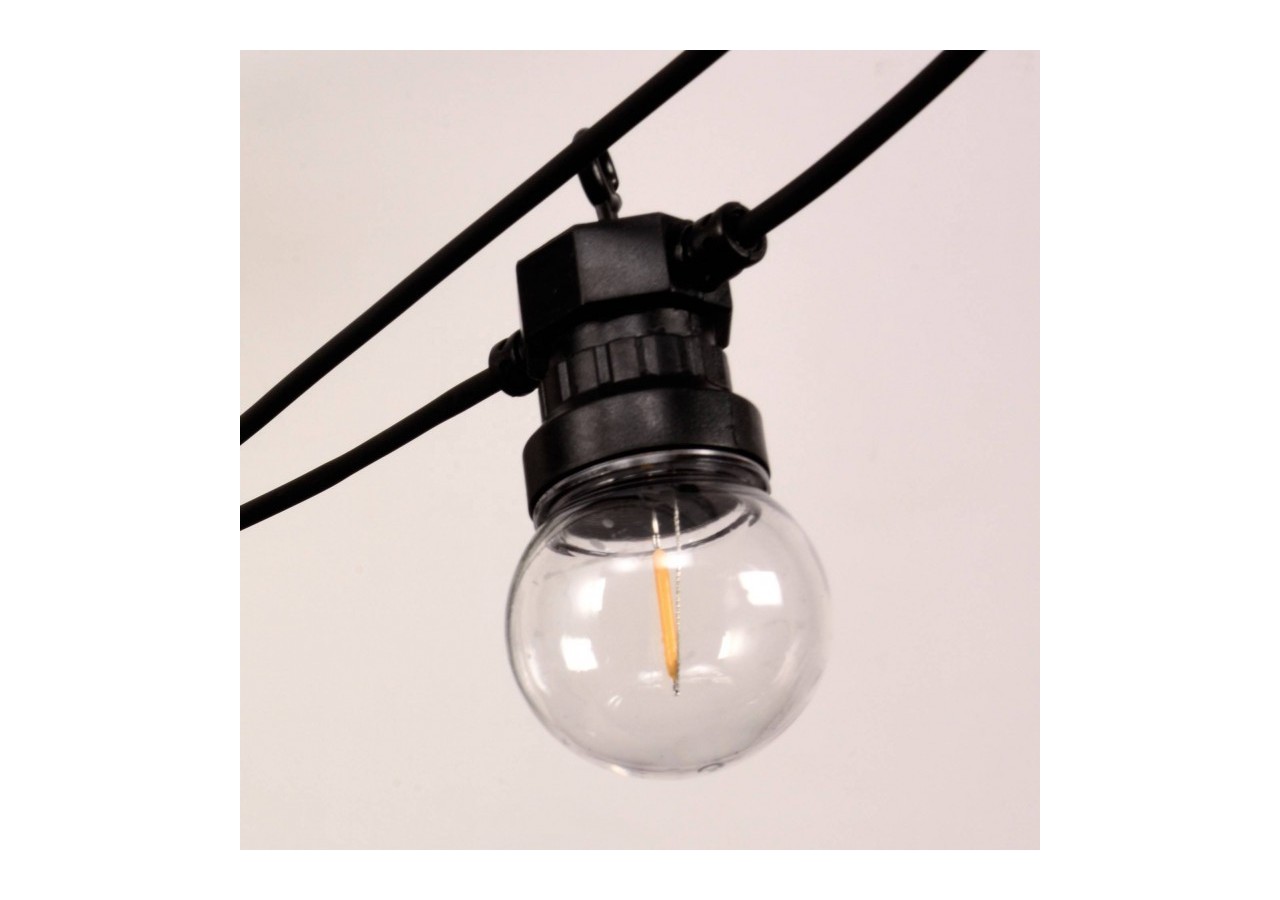 Guirlande lumineuse LED 10 ampoules intégrées-8m - L2000-N-BC - Barcelona LED