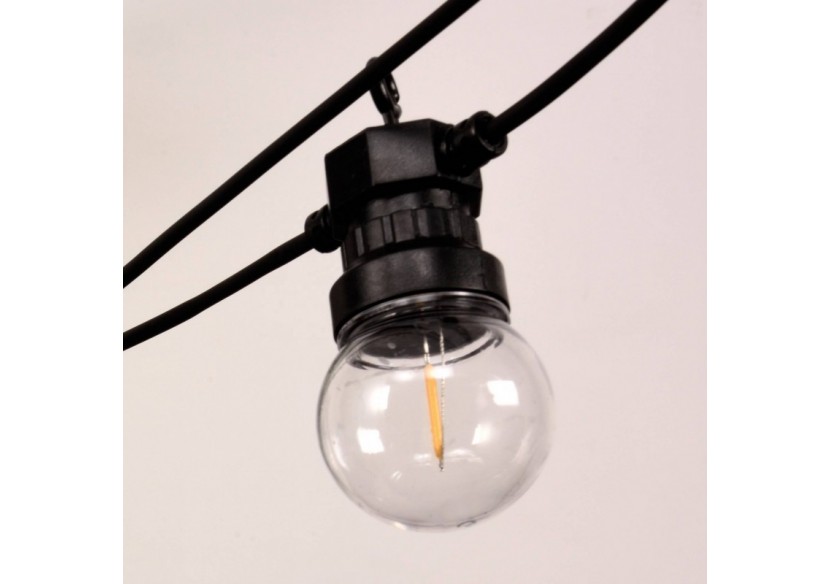 Guirlande lumineuse LED 10 ampoules intégrées-8m - L2000-N-BC - Barcelona LED