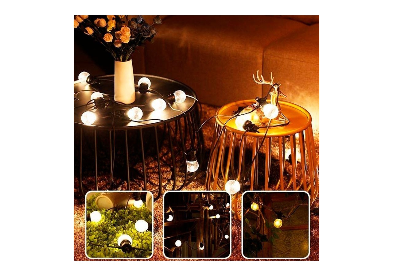 Guirlande lumineuse LED 10 ampoules intégrées-8m - L2000-N-BC - Barcelona LED