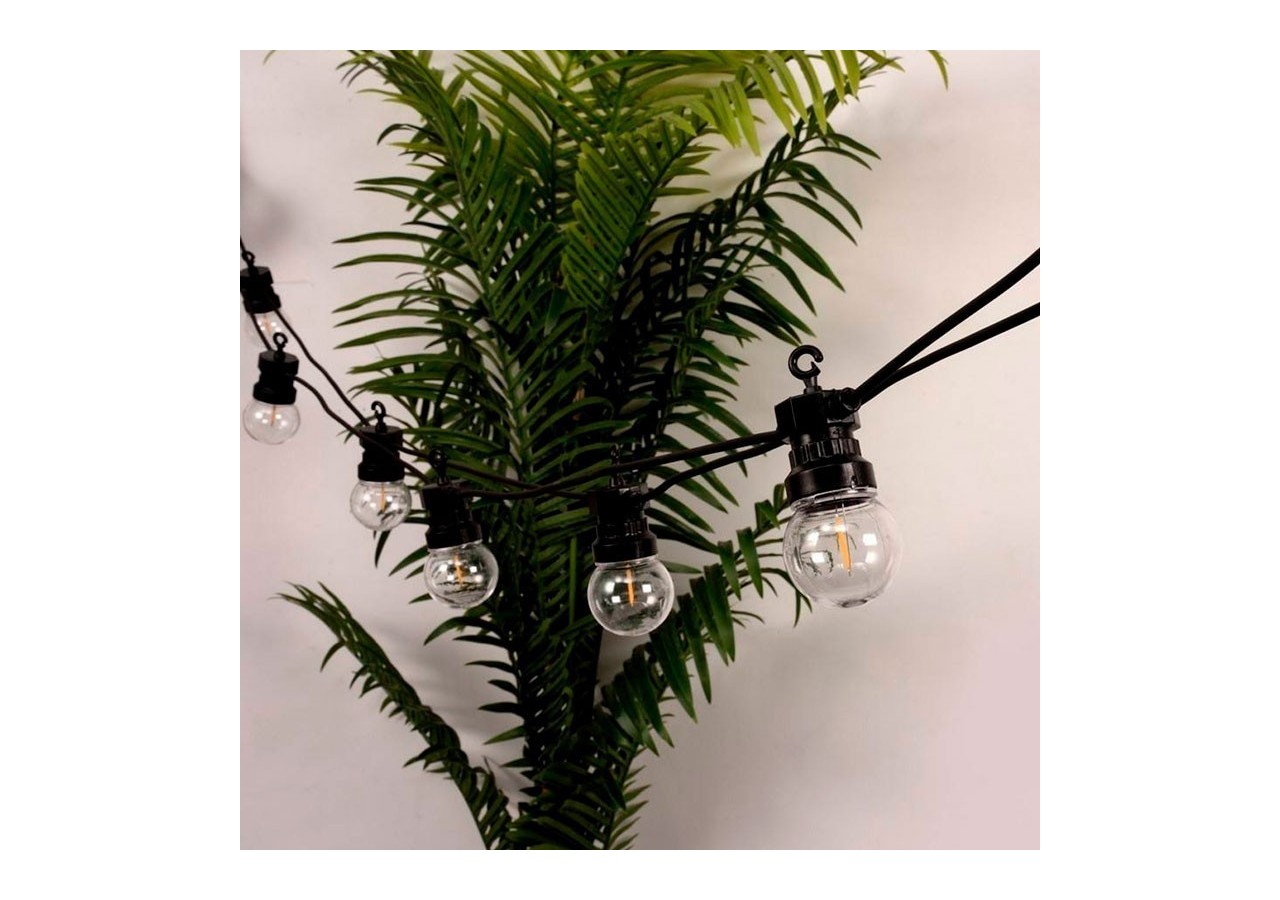 Guirlande lumineuse LED 10 ampoules intégrées-8m - L2000-N-BC - Barcelona LED