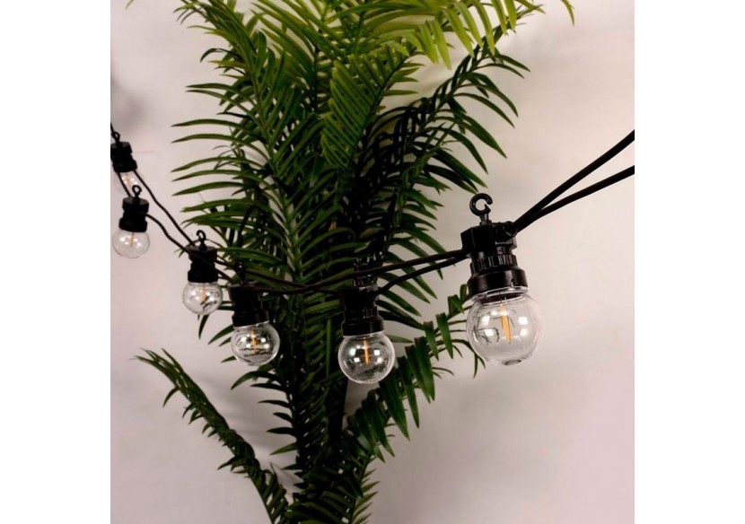 Guirlande lumineuse LED 10 ampoules intégrées-8m - L2000-N-BC - Barcelona LED