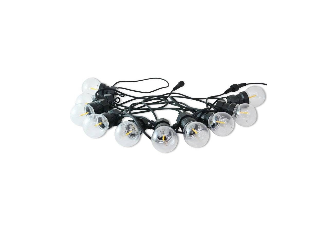 Guirlande lumineuse LED 10 ampoules intégrées-8m - L2000-N-BC - Barcelona LED