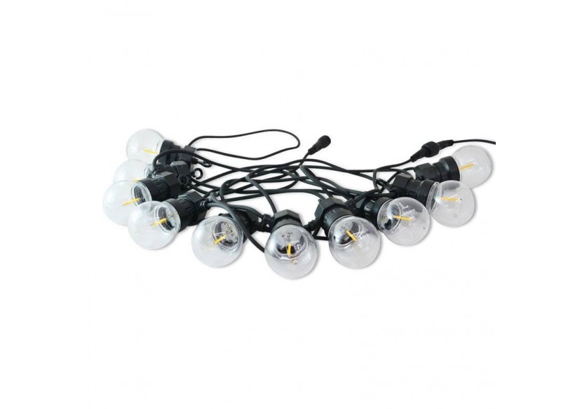 Guirlande lumineuse LED 10 ampoules intégrées-8m - L2000-N-BC - Barcelona LED