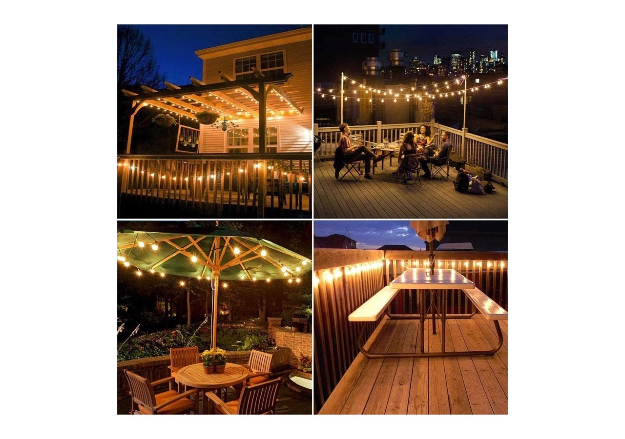 Guirlande solaire LED 8m avec batterie et 10 ampoules intégrées - SL22 - Barcelona LED