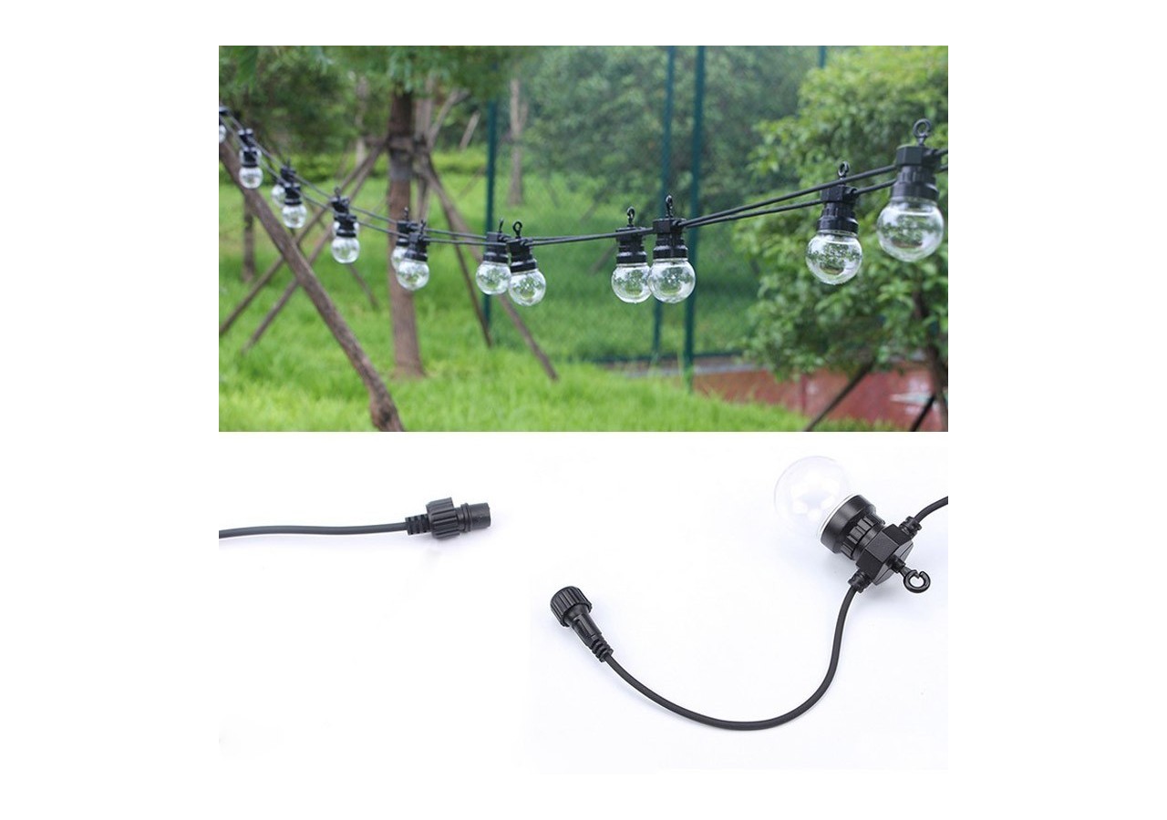 Guirlande solaire LED 8m avec batterie et 10 ampoules intégrées - SL22 - Barcelona LED