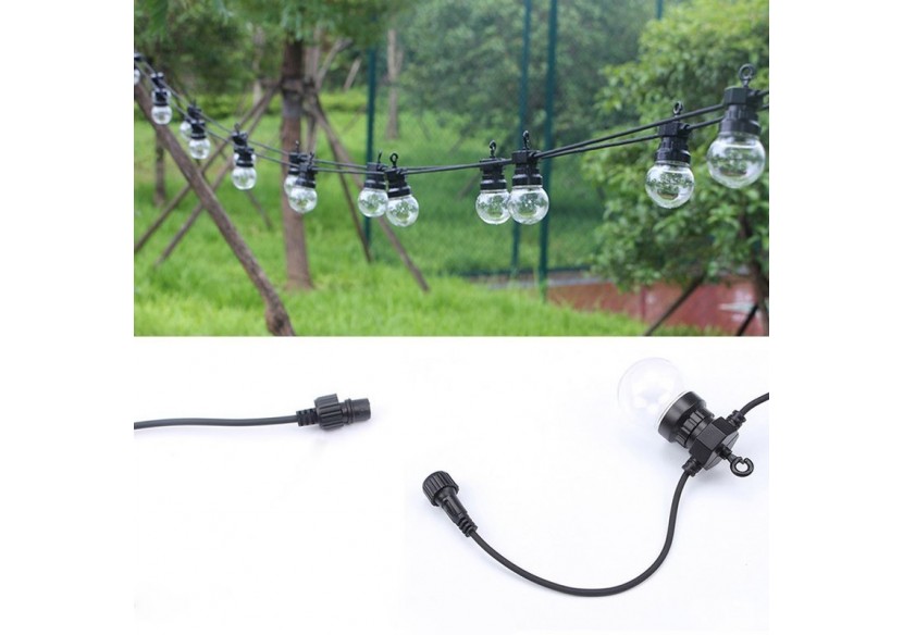 Guirlande solaire LED 8m avec batterie et 10 ampoules intégrées - SL22 - Barcelona LED