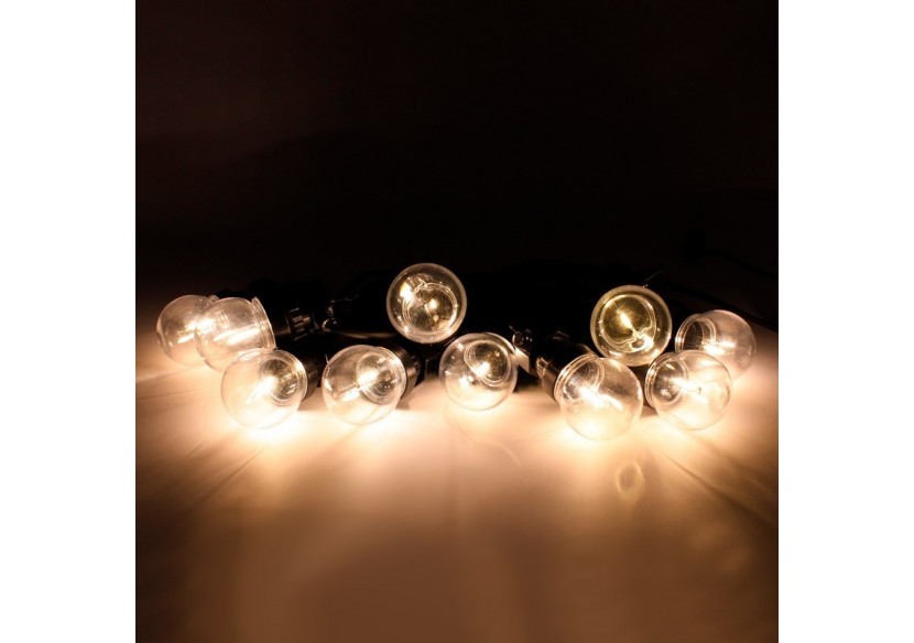 Guirlande solaire LED 8m avec batterie et 10 ampoules intégrées - SL22 - Barcelona LED