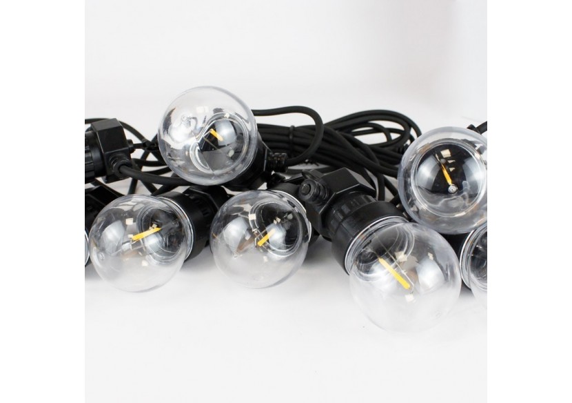 Guirlande solaire LED 8m avec batterie et 10 ampoules intégrées - SL22 - Barcelona LED