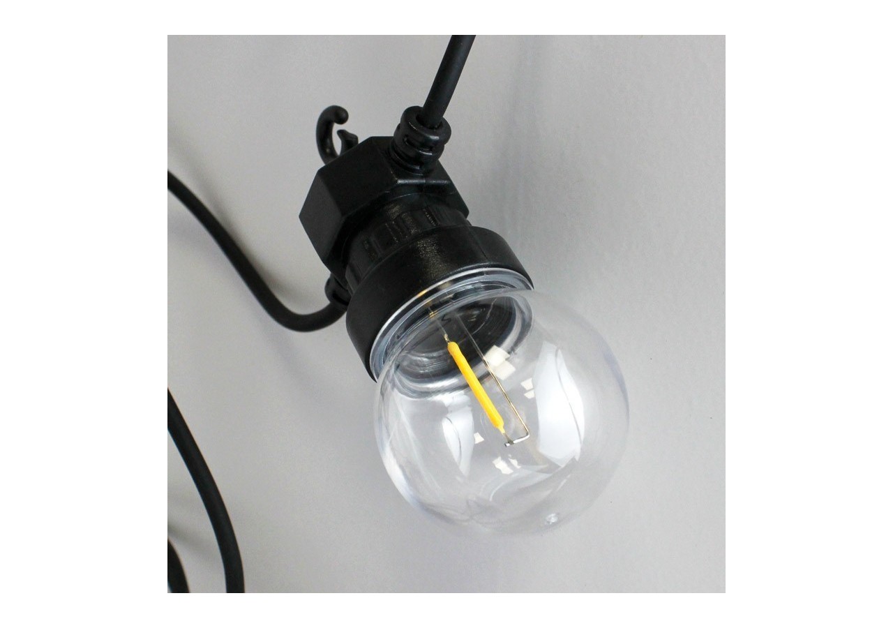 Guirlande solaire LED 8m avec batterie et 10 ampoules intégrées - SL22 - Barcelona LED