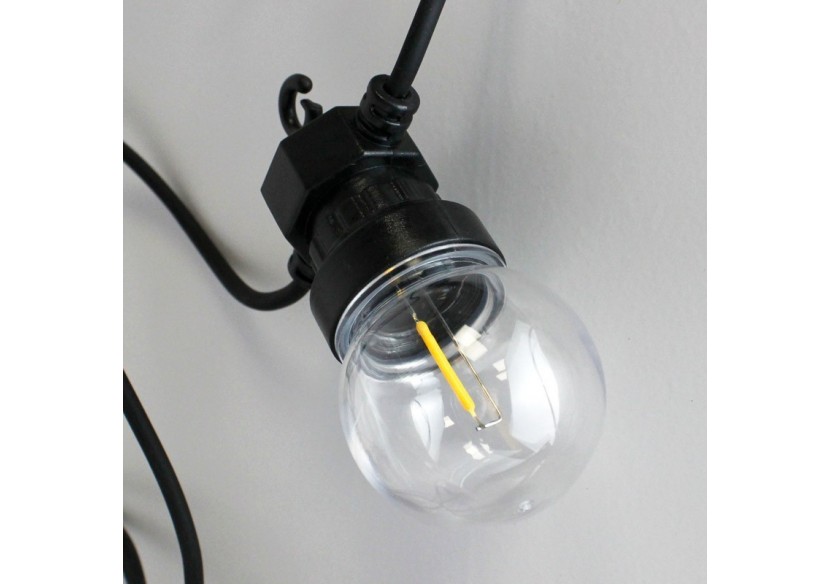 Guirlande solaire LED 8m avec batterie et 10 ampoules intégrées - SL22 - Barcelona LED