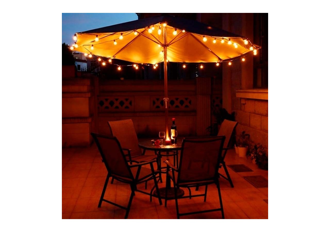 Guirlande Led 10m 20 ampoules Blanc Chaud 9W - L3000-N - Barcelona LED