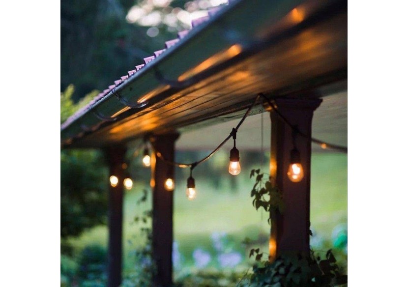 Guirlande extérieure connectable en série-IP65-6,5m-10 x E27 - L1800-5 - Barcelona LED