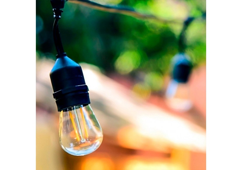 Guirlande extérieure connectable en série-IP65-6,5m-10 x E27 - L1800-5 - Barcelona LED