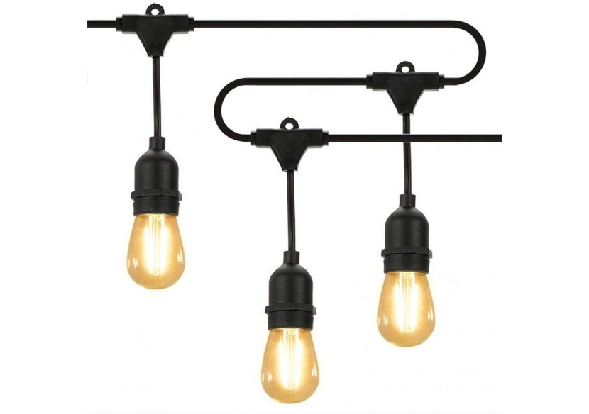 Guirlande extérieure connectable en série-IP65-6,5m-10 x E27 - L1800-5 - Barcelona LED