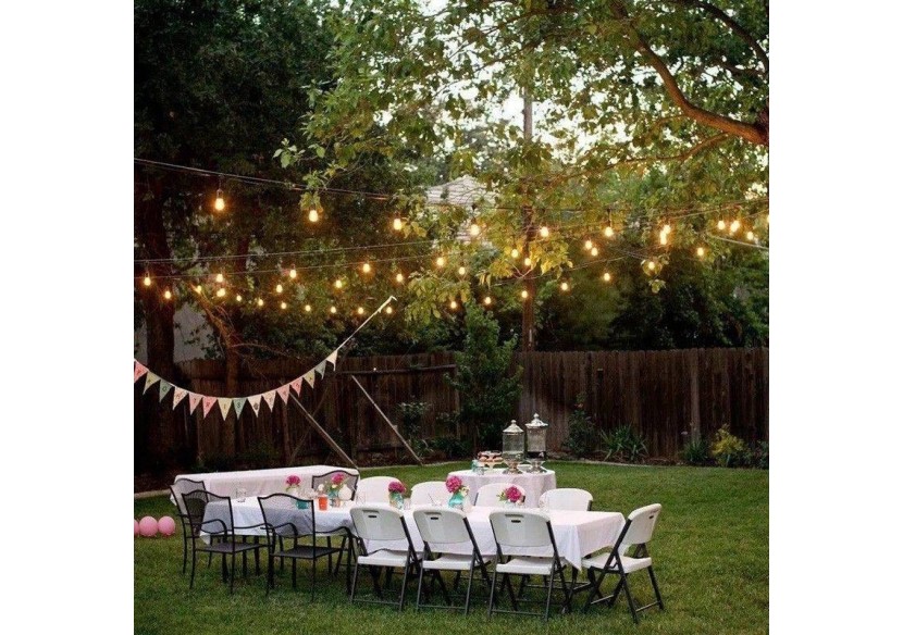 Guirlande extérieure connectable en série-IP65-6,5m-10 x E27 - L1800-5 - Barcelona LED