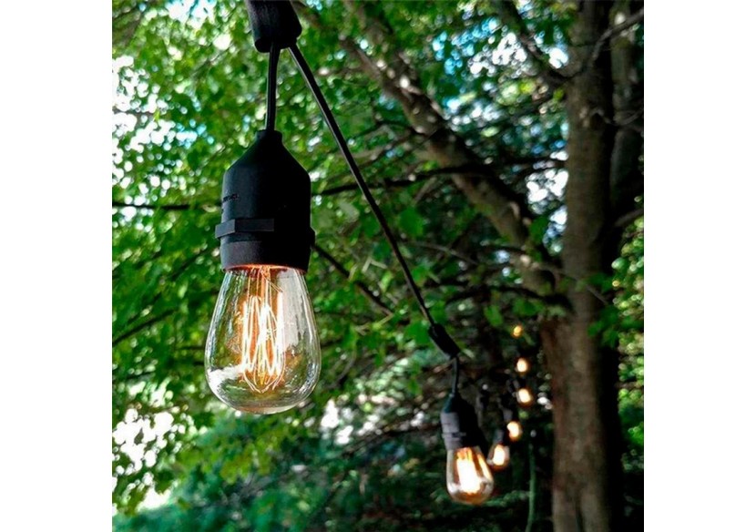 Guirlande extérieure connectable en série-IP65-6,5m-10 x E27 - L1800-5 - Barcelona LED