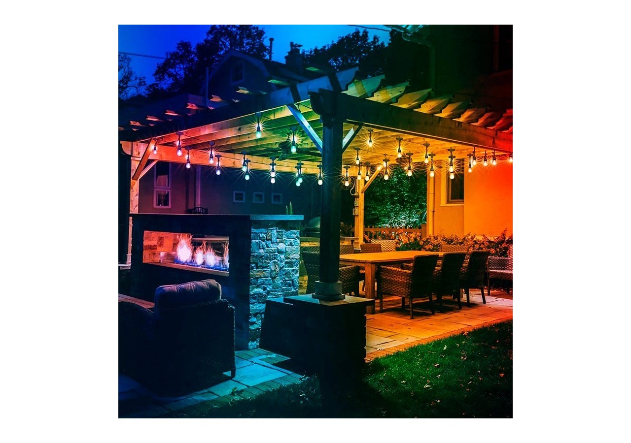 Guirlande extérieure connectable en série-IP65-6,5m-10 x E27 - L1800-5 - Barcelona LED