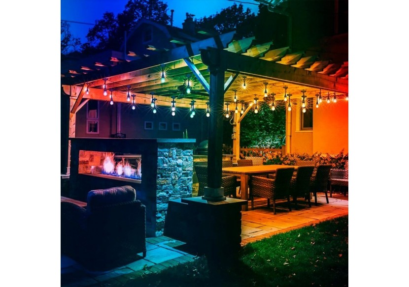 Guirlande extérieure connectable en série-IP65-6,5m-10 x E27 - L1800-5 - Barcelona LED