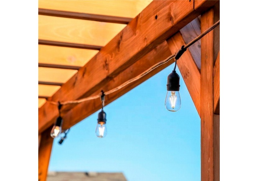 Guirlande extérieure connectable en série-IP65-6,5m-10 x E27 - L1800-5 - Barcelona LED