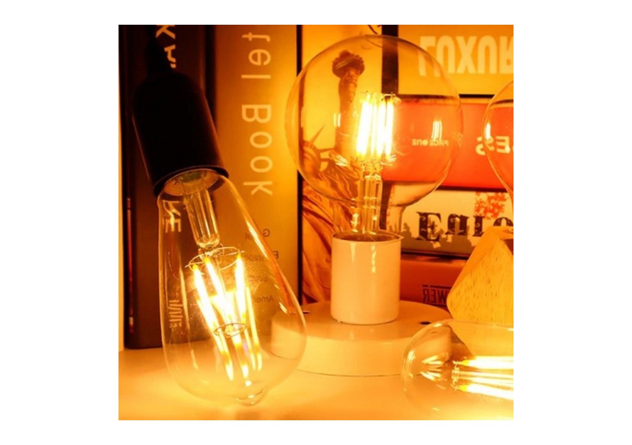 Ampoule LED E27 6W G125 Filament "Vintage Gold" - BFD1-G125E27-G - Barcelona LED